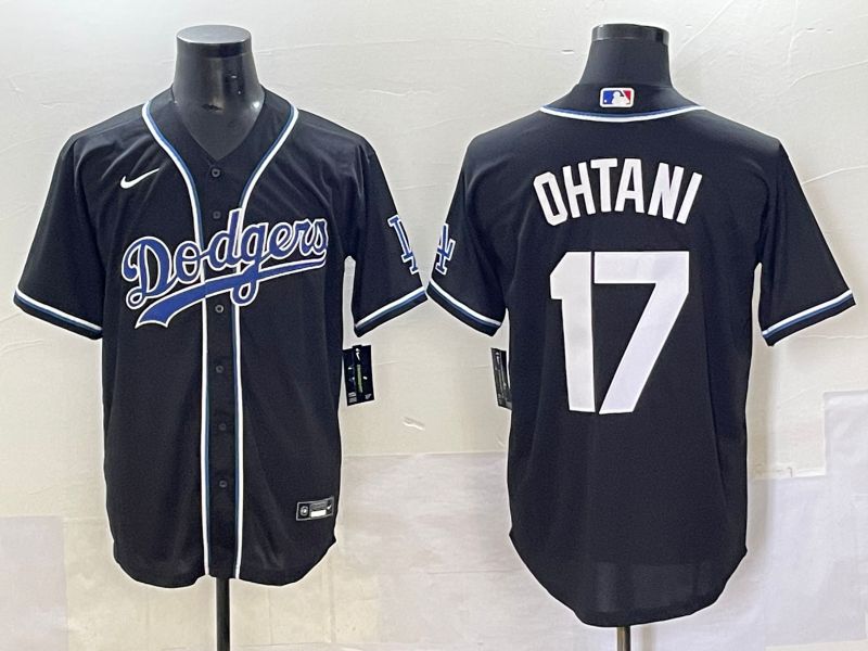 Men 2025 Los Angeles Dodgers 17 Ohtani Black Three generations Fashion Nike MLB Jersey style 70415